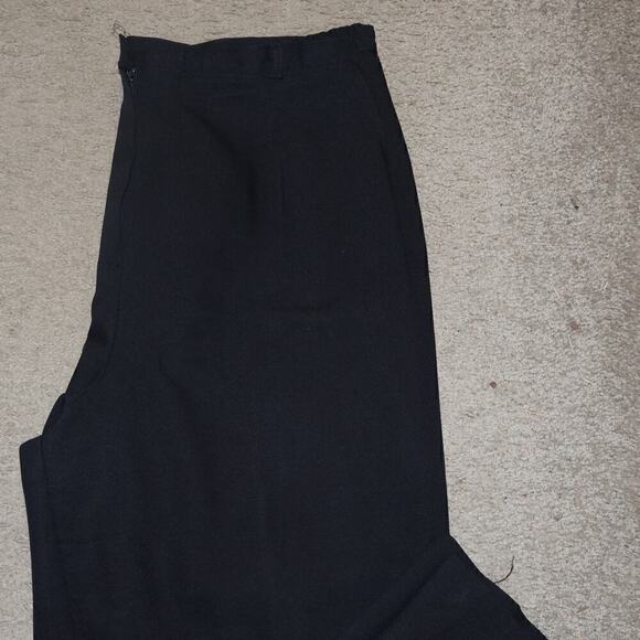 VTG Kathie Lee SZ 42 Pants Talls Dress Fully Lined Talls Black Front Button Zip - Picture 10 of 13